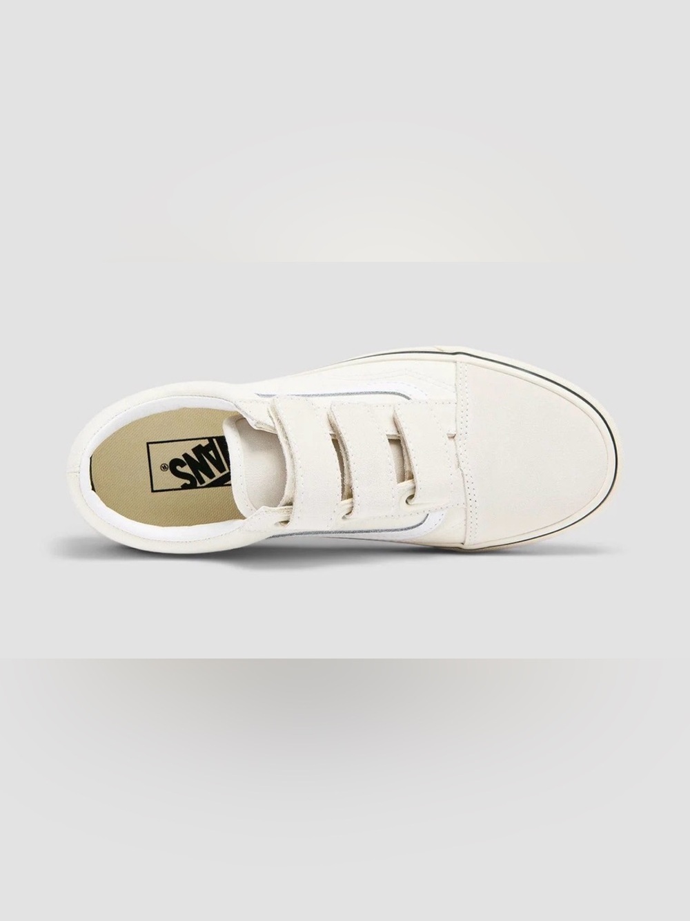 Vans Women White Classic Velcro Sneakers
